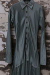 Mutedance 24 Autumn and Winter Button Lapel Long Sleeve Dress MD-MD24FW83-blue MD24FW82 MD24FW83